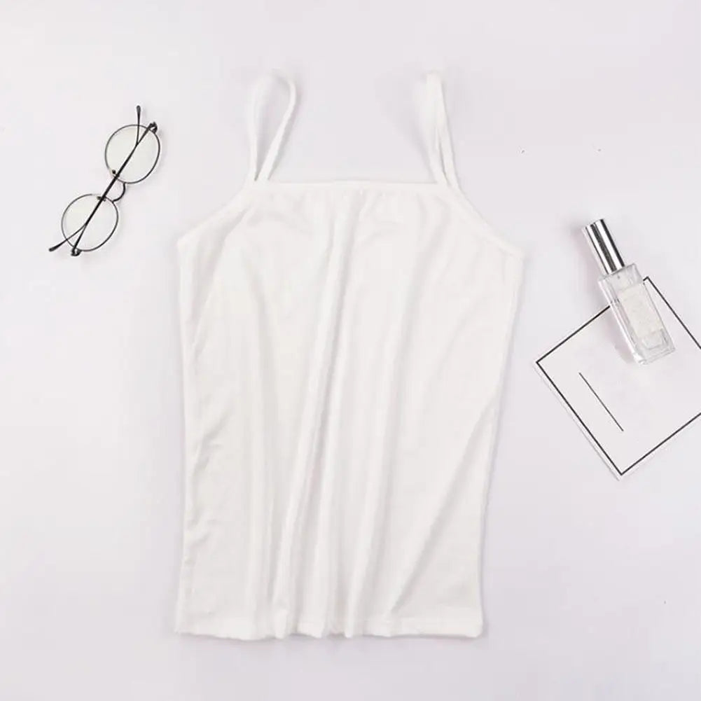 Women’s Slim Camisole Crop Top | Summer Y2K Korean Tee