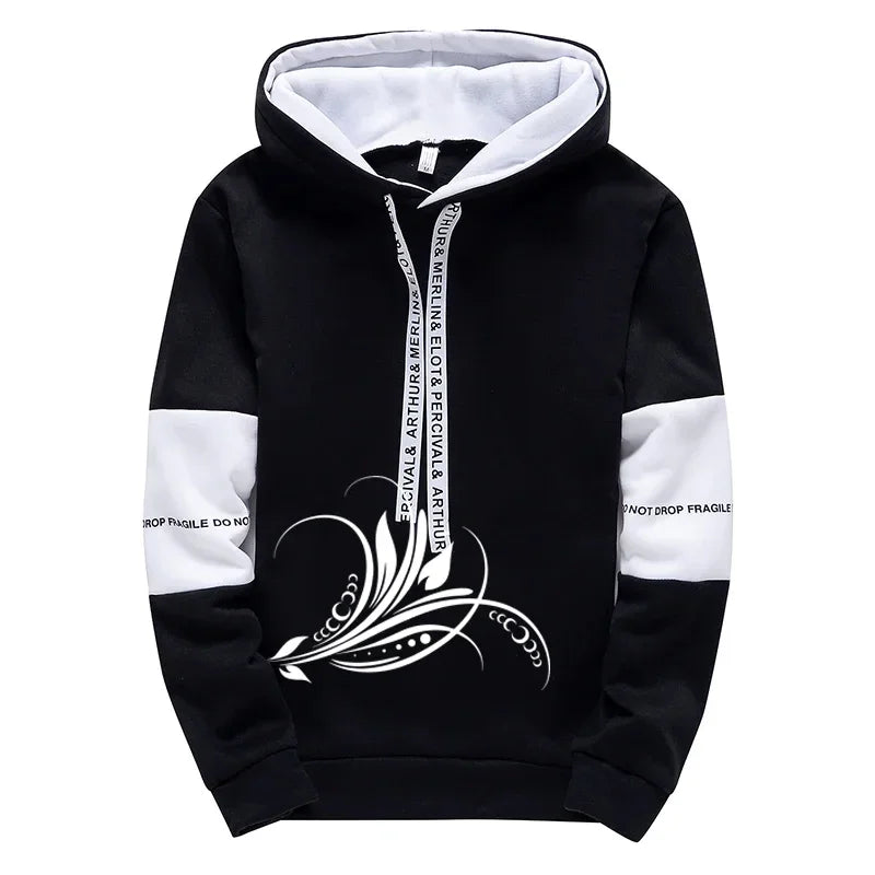 Men's Hoodies & Sweatpants Set | Casual Printed Sweatshirt Tracksuit
