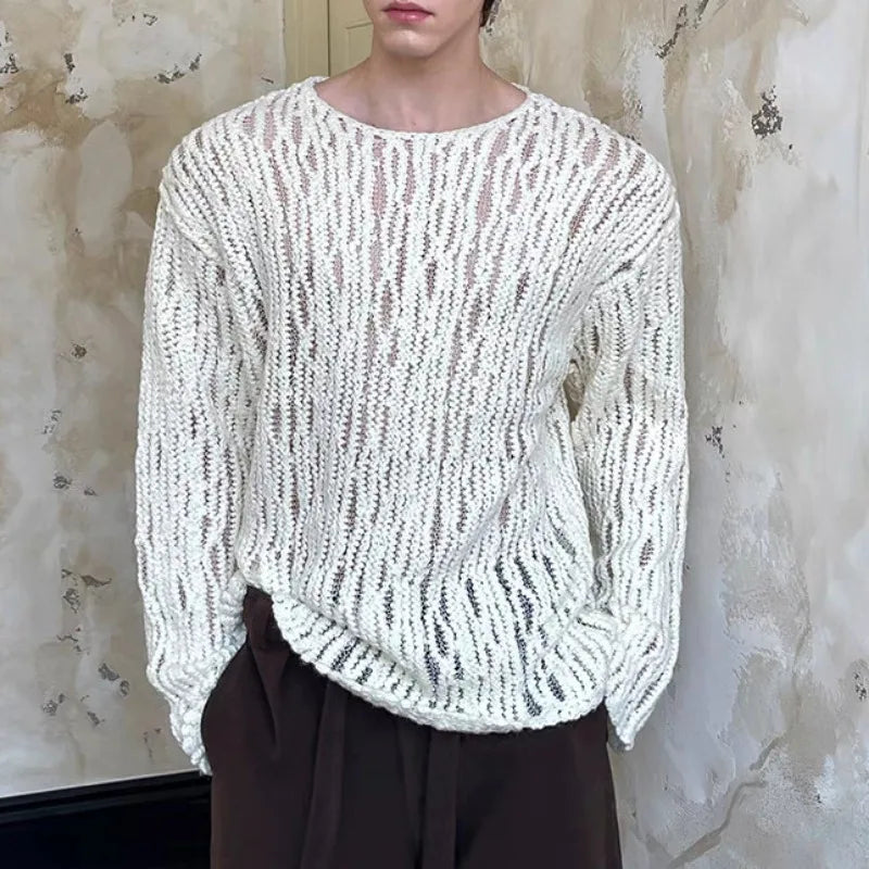 Men’s Autumn Knitted Sweater | Loose & Versatile