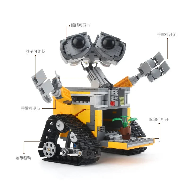 Robot Mobilization Puzzle Building Blocks | Wall-E Assembly Toy Gift