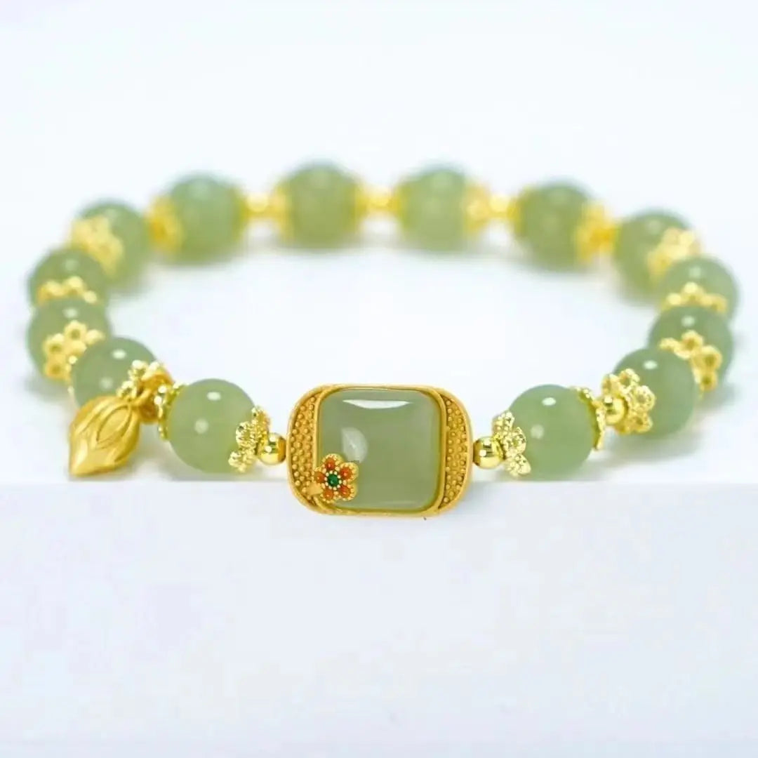 Natural Hetian Jade Bracelet | Elegant Jewelry for Women & Weddings