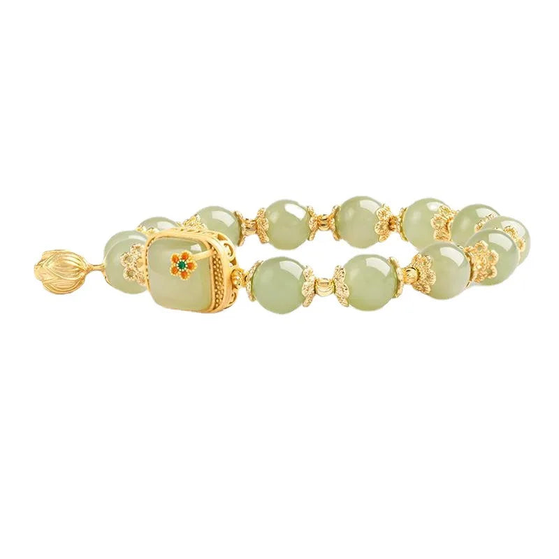 Natural Hetian Jade Bracelet | Elegant Jewelry for Women & Weddings