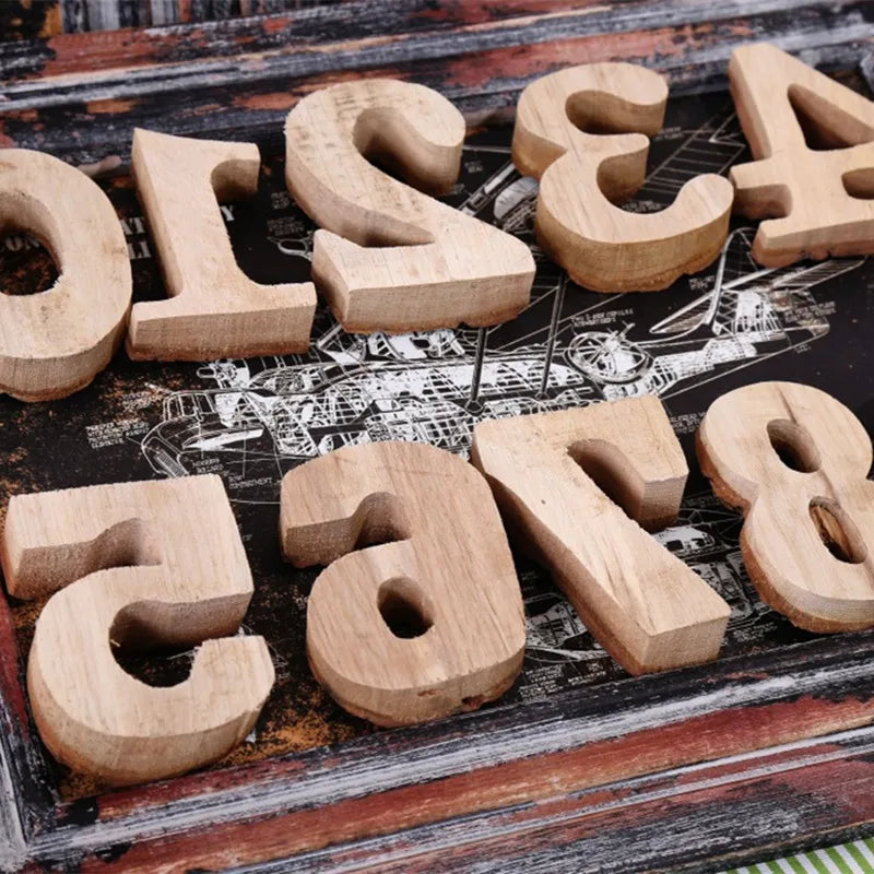 Wooden Letters & Numbers | Vintage DIY Home & Party Decor