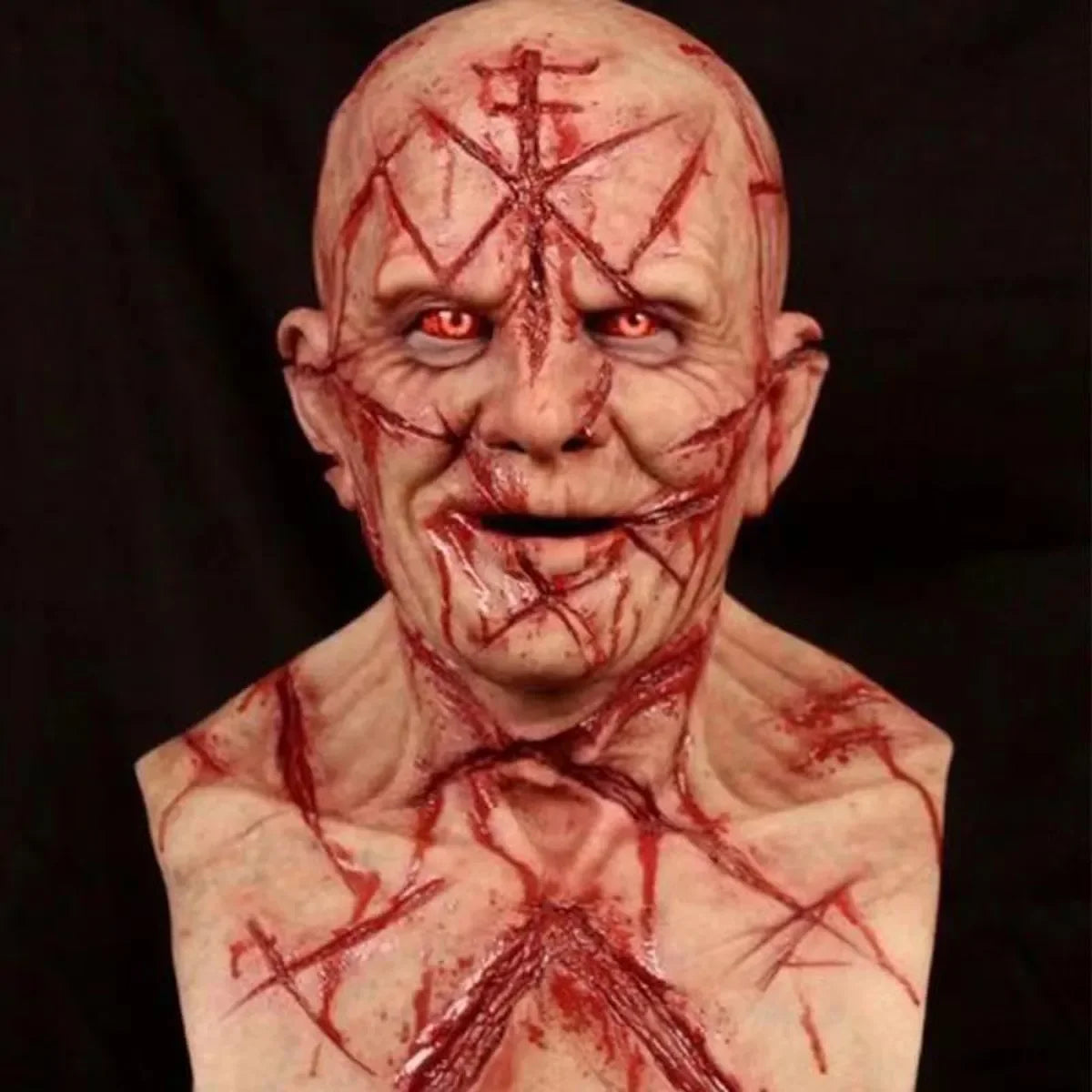 Scary Bloody Murderer Mask | Latex Horror Headgear