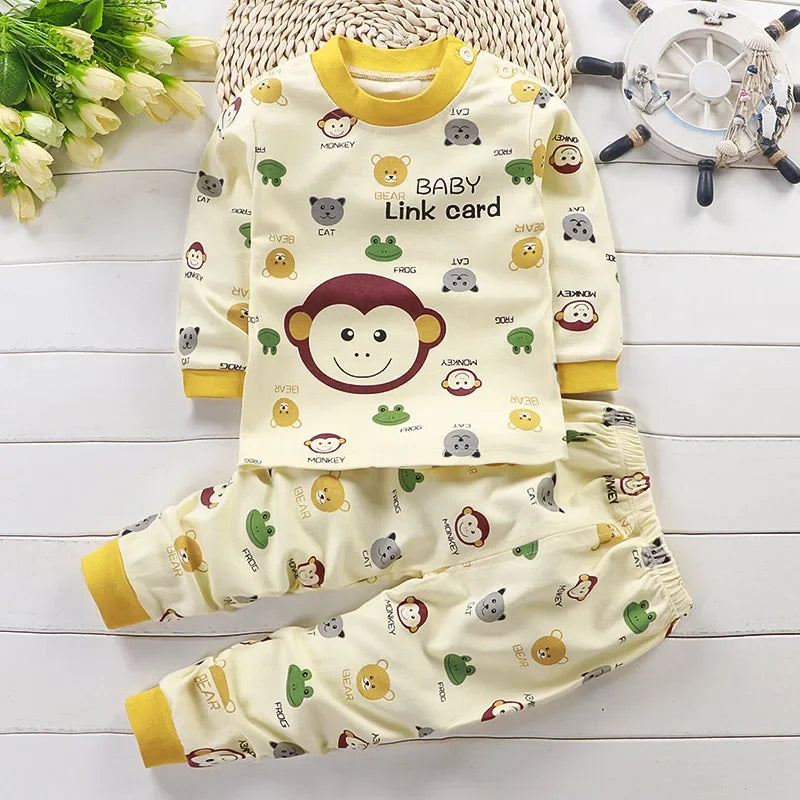 Kids Autumn Winter Clothing Sets | Cotton Pants, Sleepwear & Underwear
