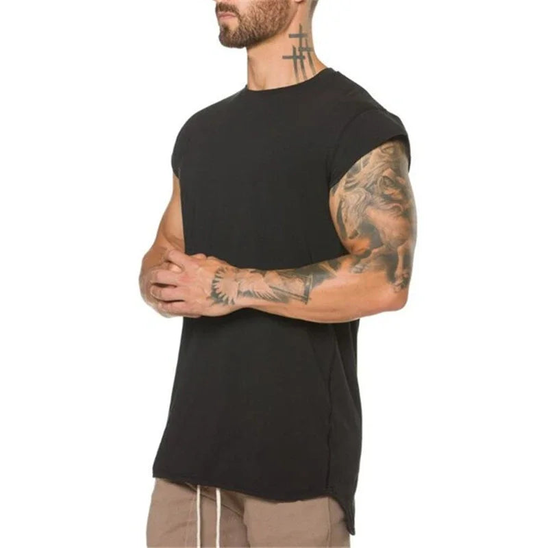 Men’s Workout Muscle T-Shirt | Cotton Gym Top