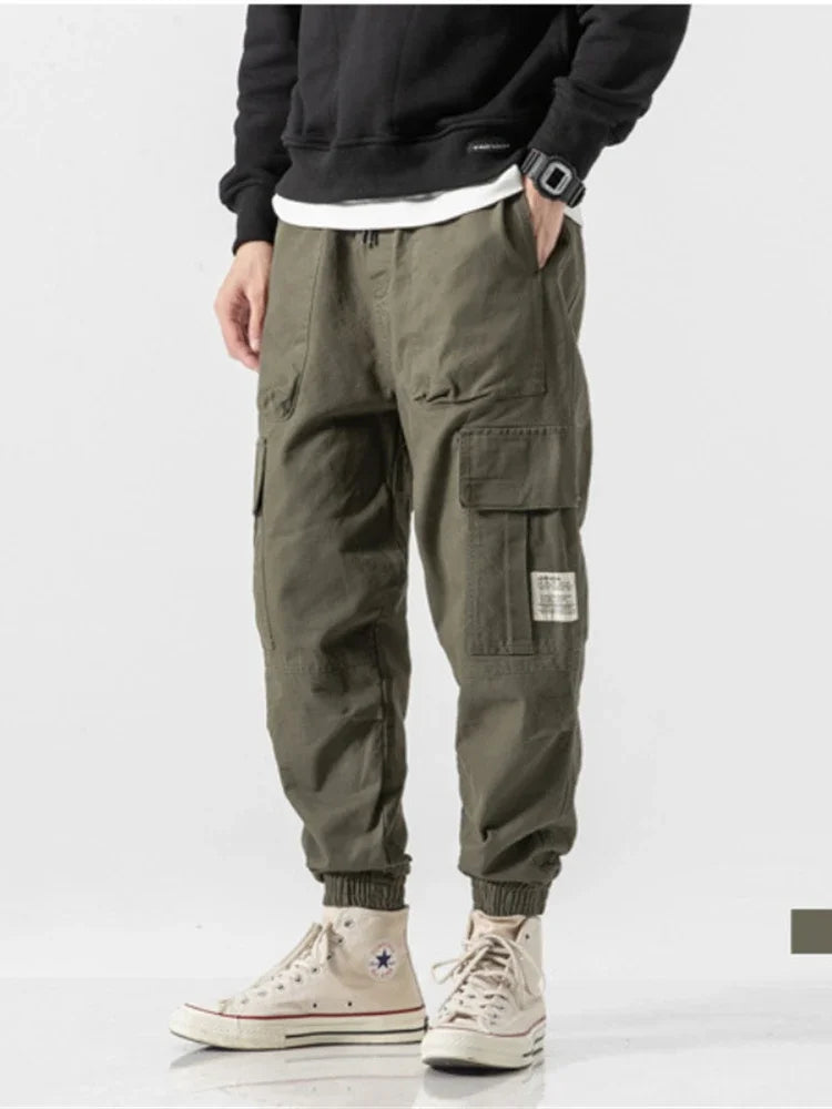 Men’s Skinny Cargo Pants | Japanese Harajuku Hip Hop Joggers
