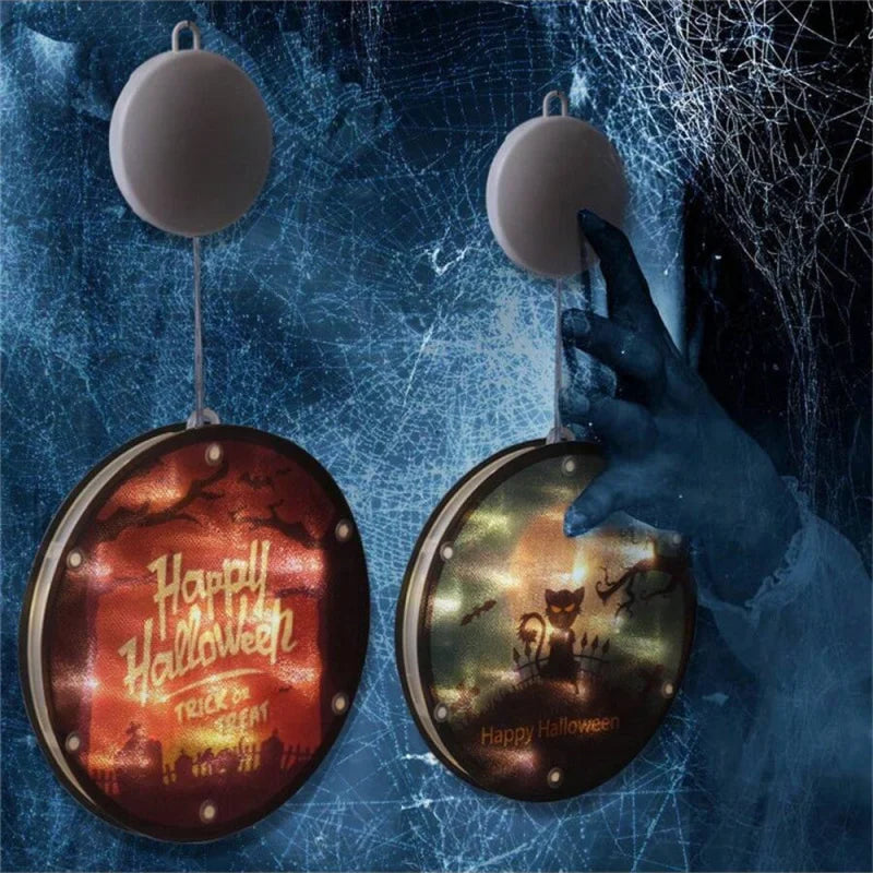 LED String Lights | Flashing Round Window Display Lamp