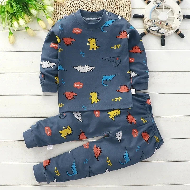 Kids Autumn Winter Clothing Sets | Cotton Pants, Sleepwear & Underwear
