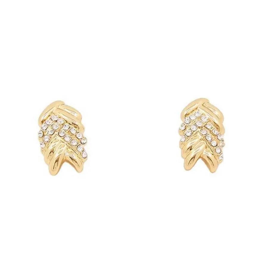 Women’s Crystal Jewelry Set | 18K Gold Plated Rhinestone Necklace & Earrings