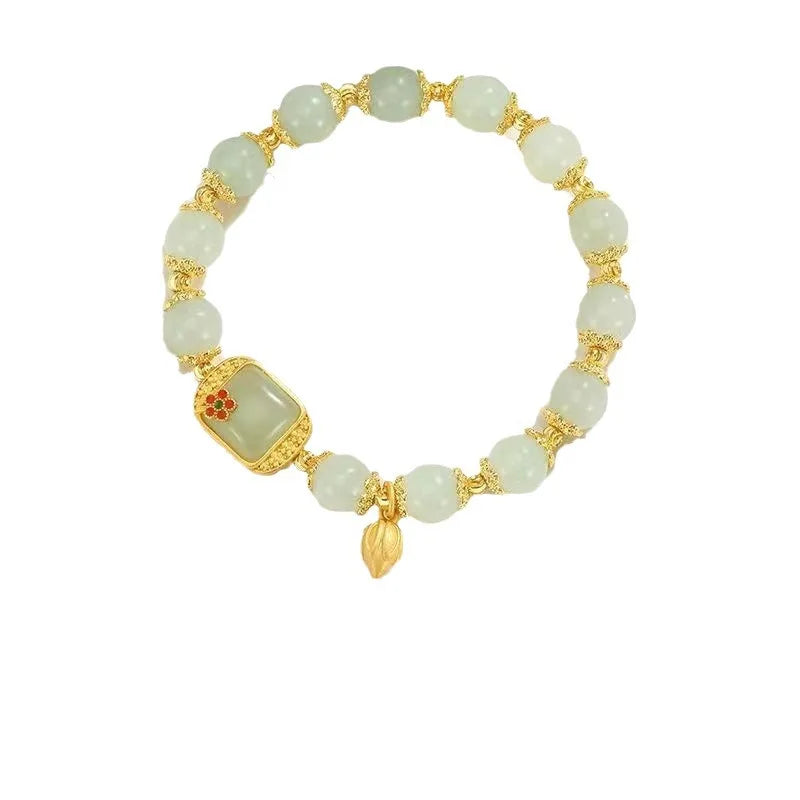 Natural Hetian Jade Bracelet | Elegant Jewelry for Women & Weddings