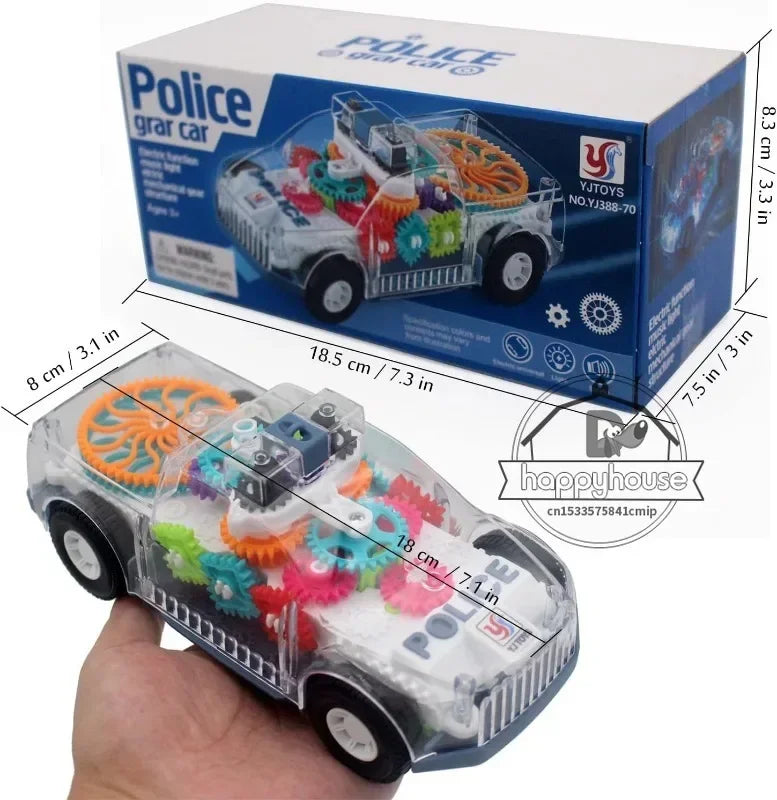 Toddler Police Car Electric Toy | Music & Lights Vehicle for Kids