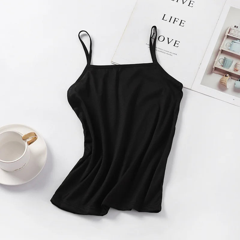 Women’s Sleeveless Slim Crop Top | Summer Casual Tee
