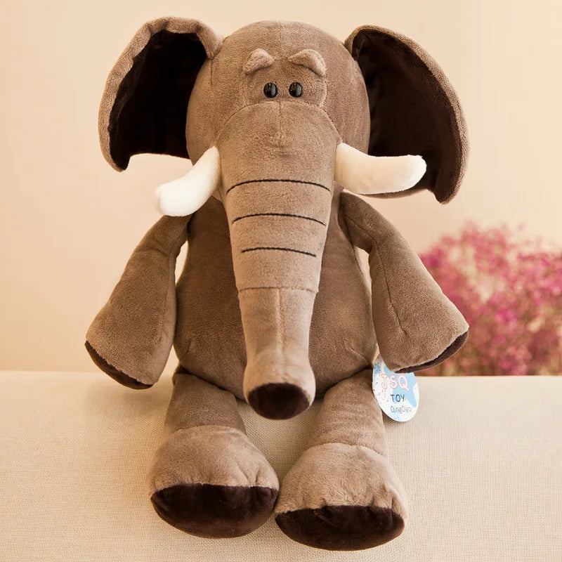 Stuffed Plush Animal Toys | Soft Jungle Lion, Tiger, Elephant & More