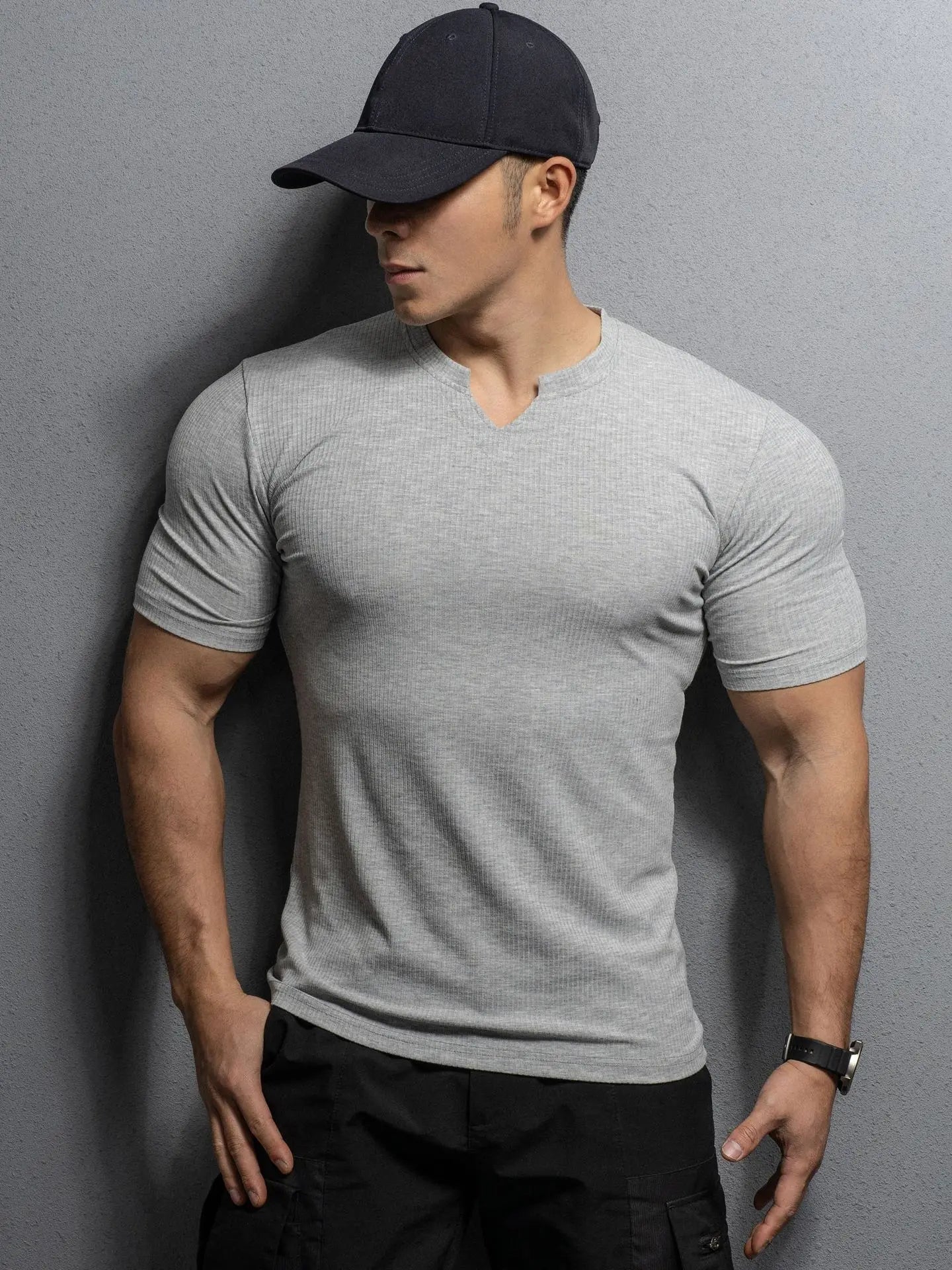 Men’s V-Neck Short Sleeve T-Shirt | New Fashion