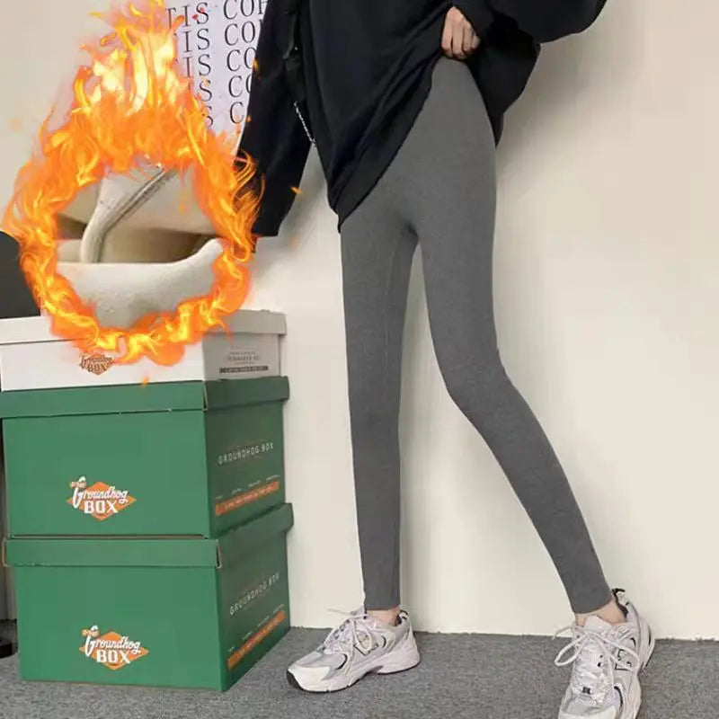 Winter Fleece Lined Leggings | Women’s High Waist Pants