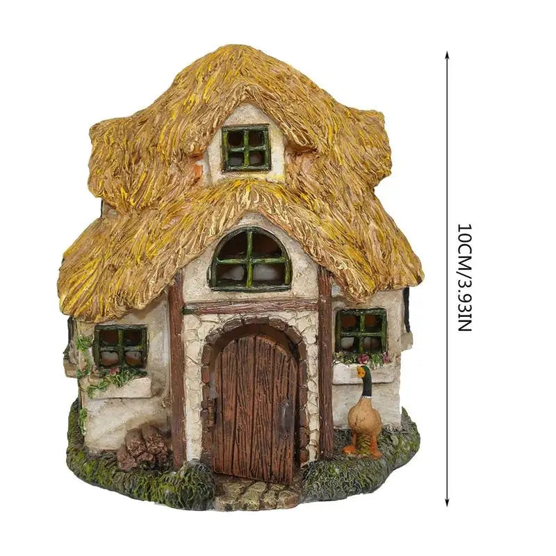 Fairy Garden House Wood Miniature Window And Door Decoration For Tree Art Sculpture Garden Decor For Porch Wall Living Room