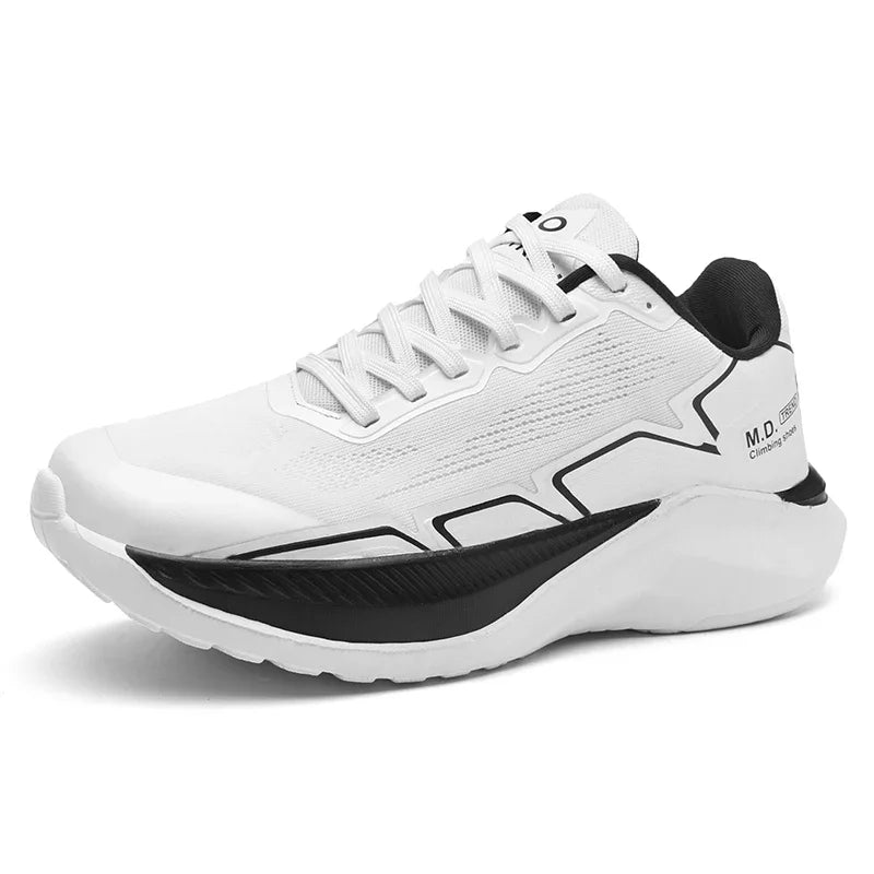 New Men’s White Running Shoes | Non-Slip Outdoor Sports Sneakers