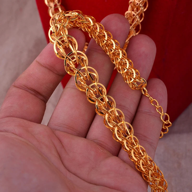 Dubai Gold Plated Jewelry Set | Romantic Nigerian Wedding Gift