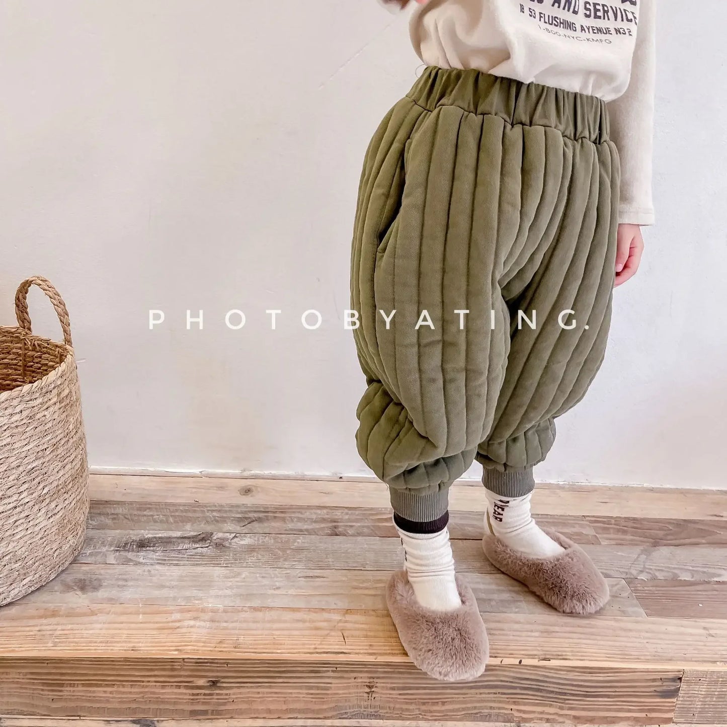 Kids’ Winter Cotton-Padded Trousers | Warm Pants