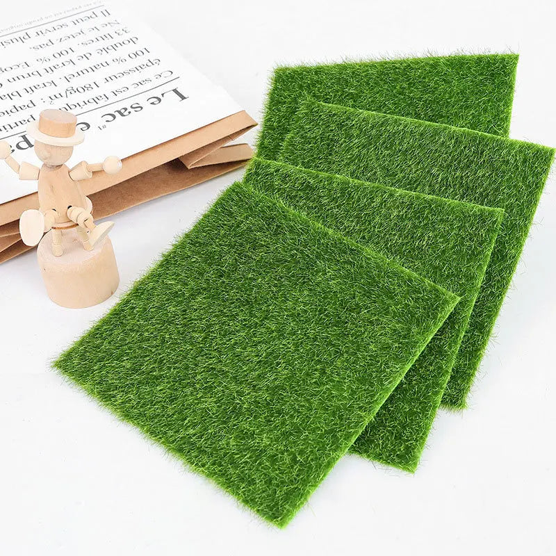 3 pieces of fairy garden grass, toy house decoration micro artificial craft grass, DIY decoration, mini model design accessories