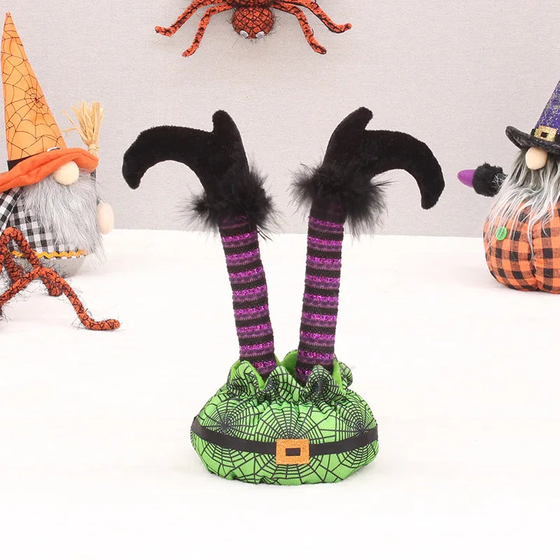 Witch Elf Leg Decoration | Ghost Festival Party Window Display