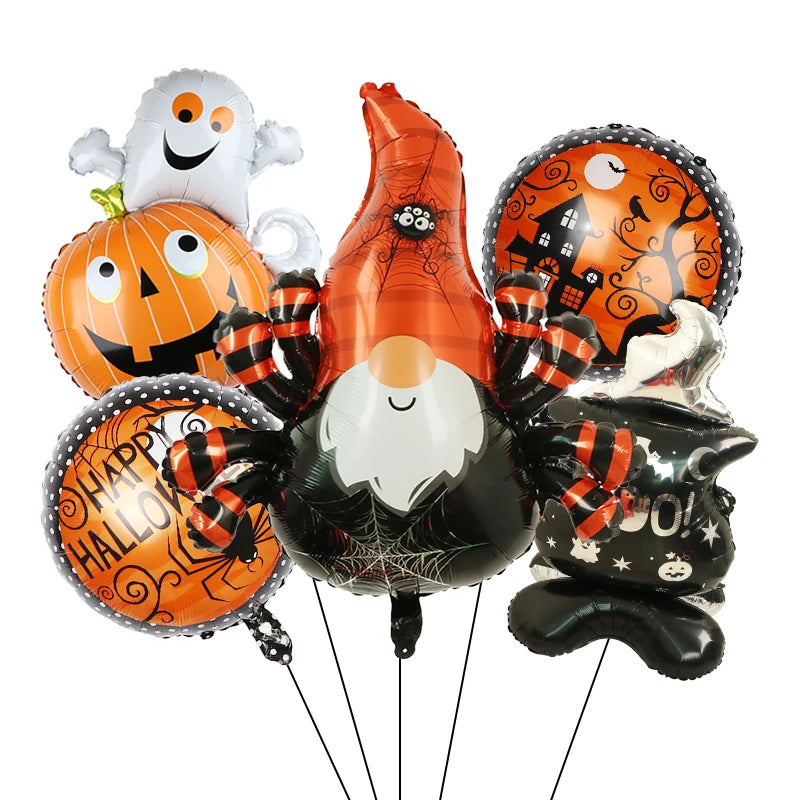 Pumpkin & Ghost Balloons | Spider & Bat Foil Party Supplies