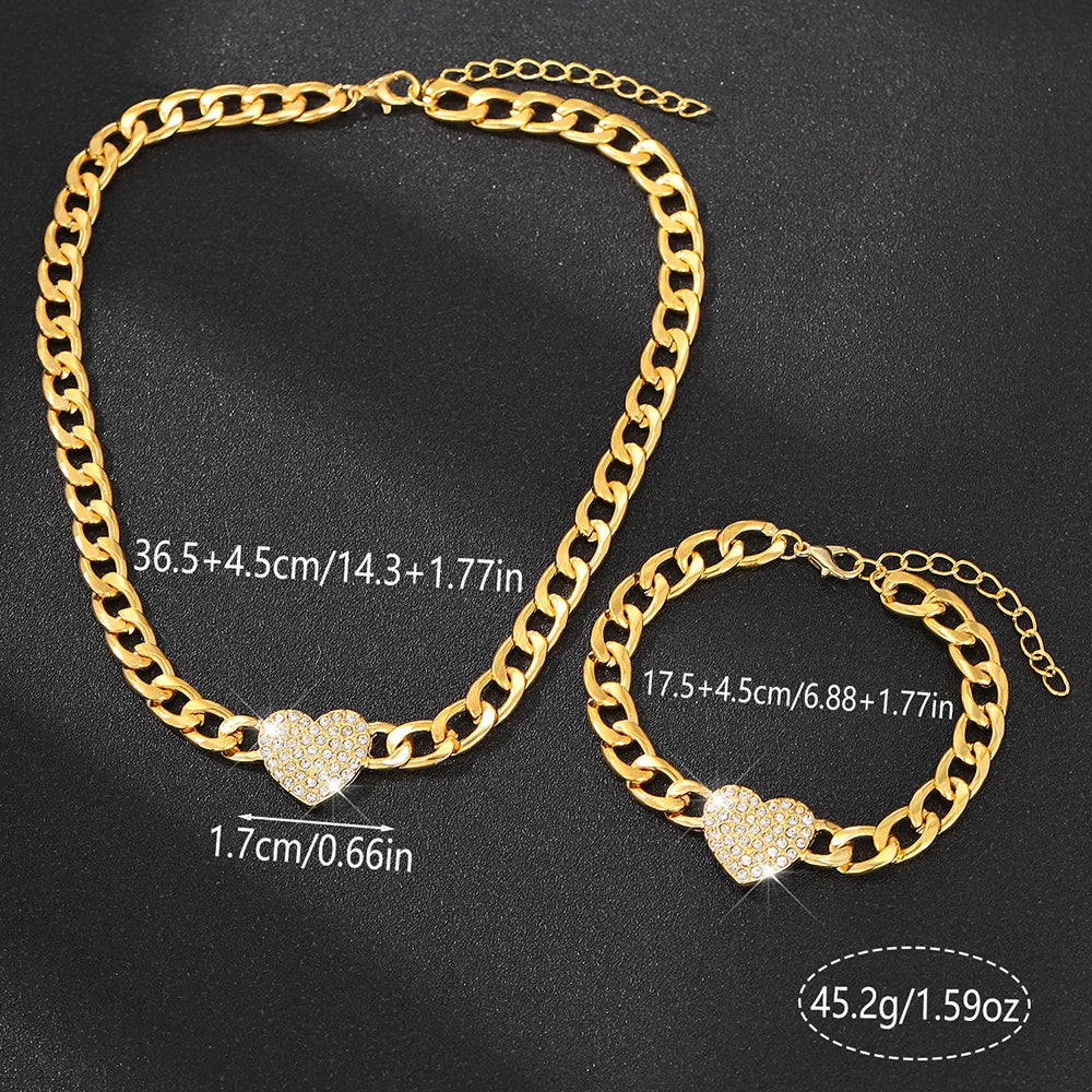 2pcs Classic Jewelry Set for Women | Fashionable Party & Work Wear