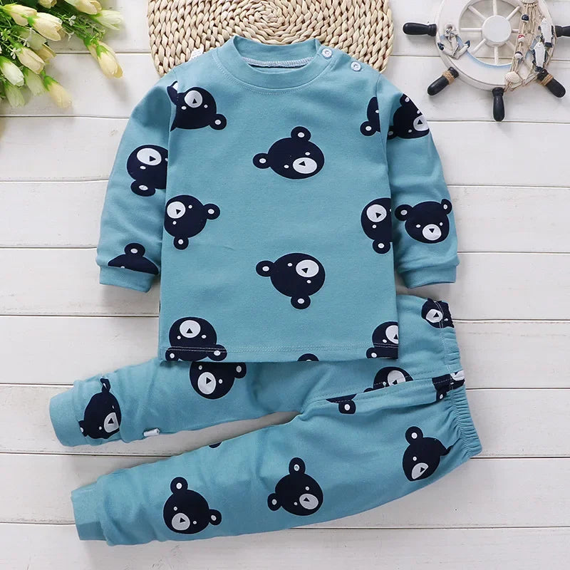 Kids Autumn Winter Clothing Sets | Cotton Pants, Sleepwear & Underwear