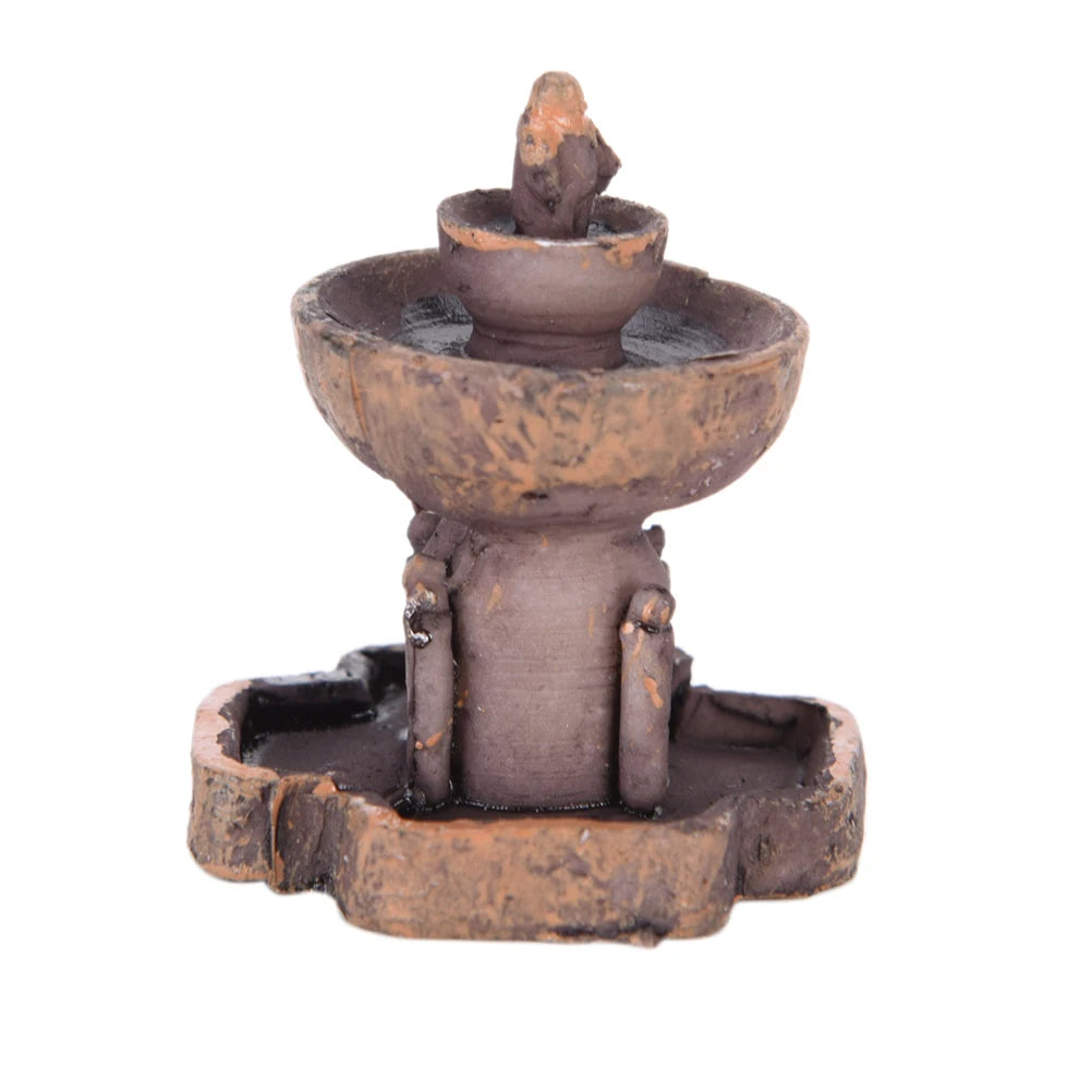 Garden Artificial Miniature Fairy House Fountain Micro Landscaping Decor Home DIY Accessories Dollhouse Mini Craft Decoration