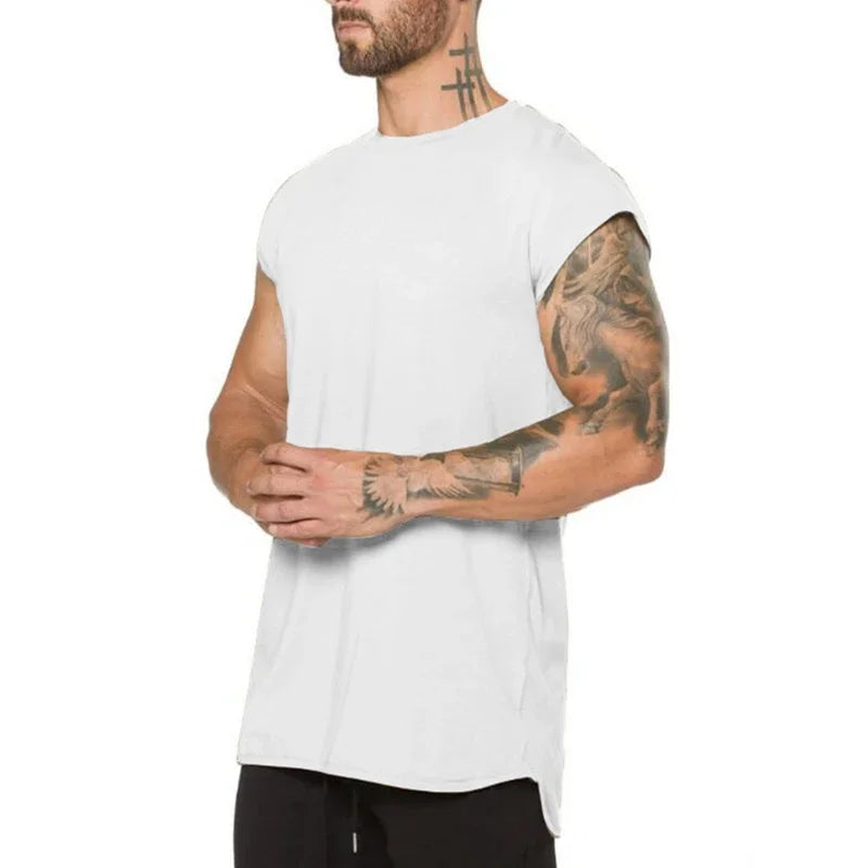 Men’s Workout Muscle T-Shirt | Cotton Gym Top