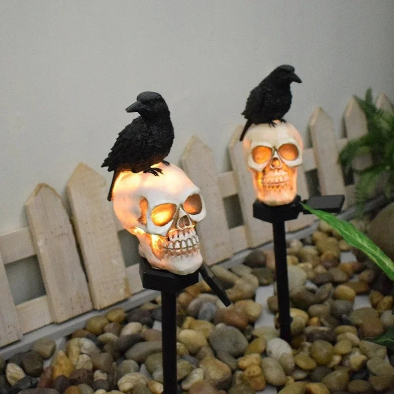 Outdoor Skeleton Ghost Light | Horror Grimace Decor for Garden