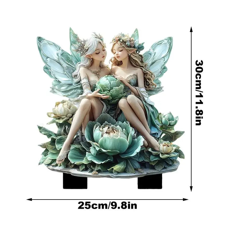 Cute Garden Fairies Plant Pot Decorations Fairy Garden Fairies Garden Gnome Figurines Fairy Garden Accessories Fence Ornament
