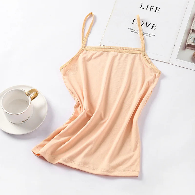 Women’s Sleeveless Slim Crop Top | Summer Casual Tee