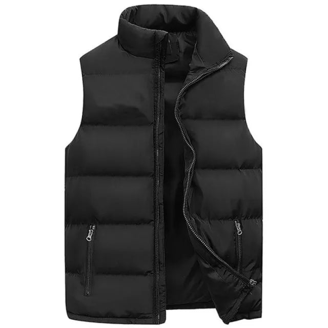 Men’s Warm Sleeveless Vest Jacket Winter Waterproof Waistcoat