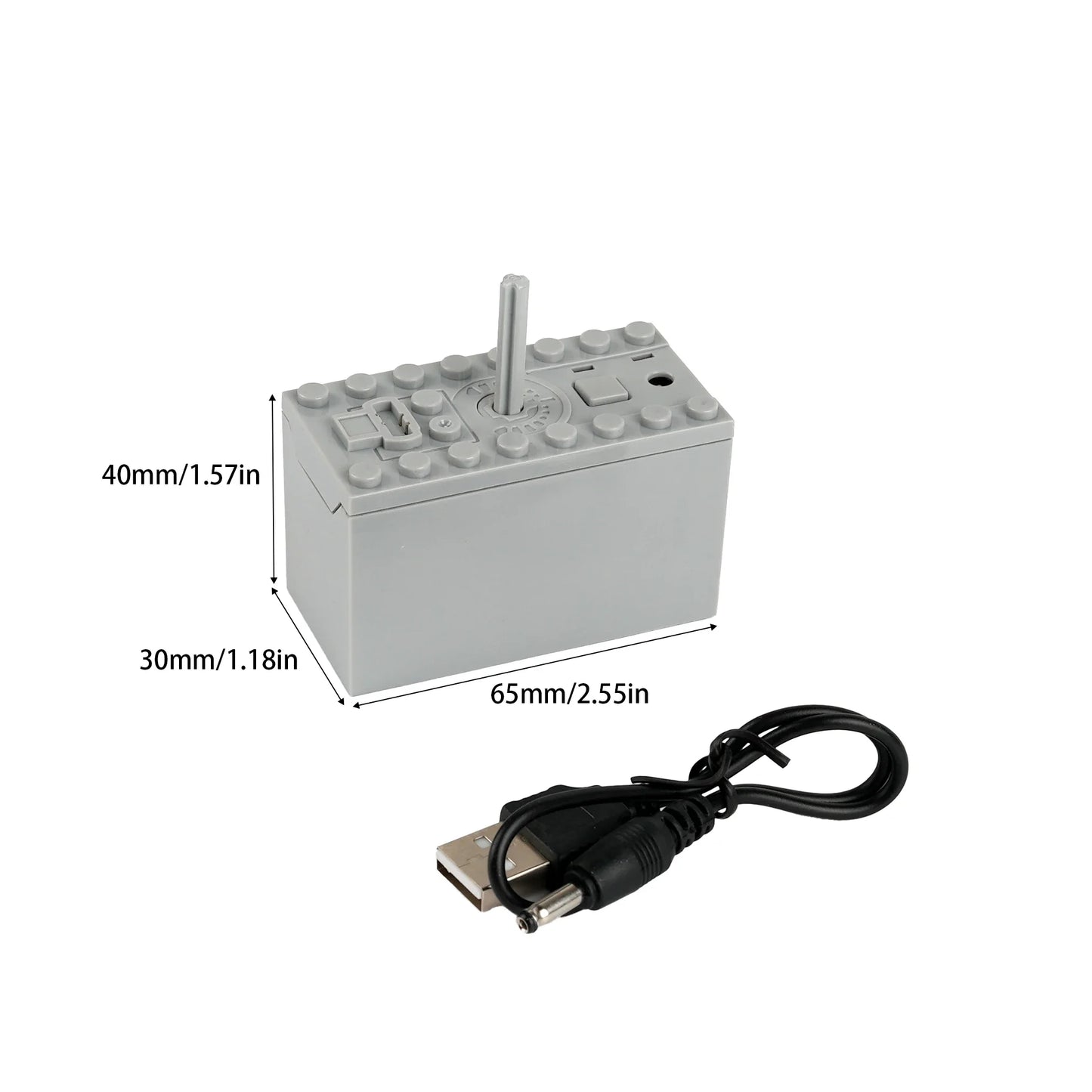 Servo Motor & Lithium Battery Box | Technical Building Blocks Parts