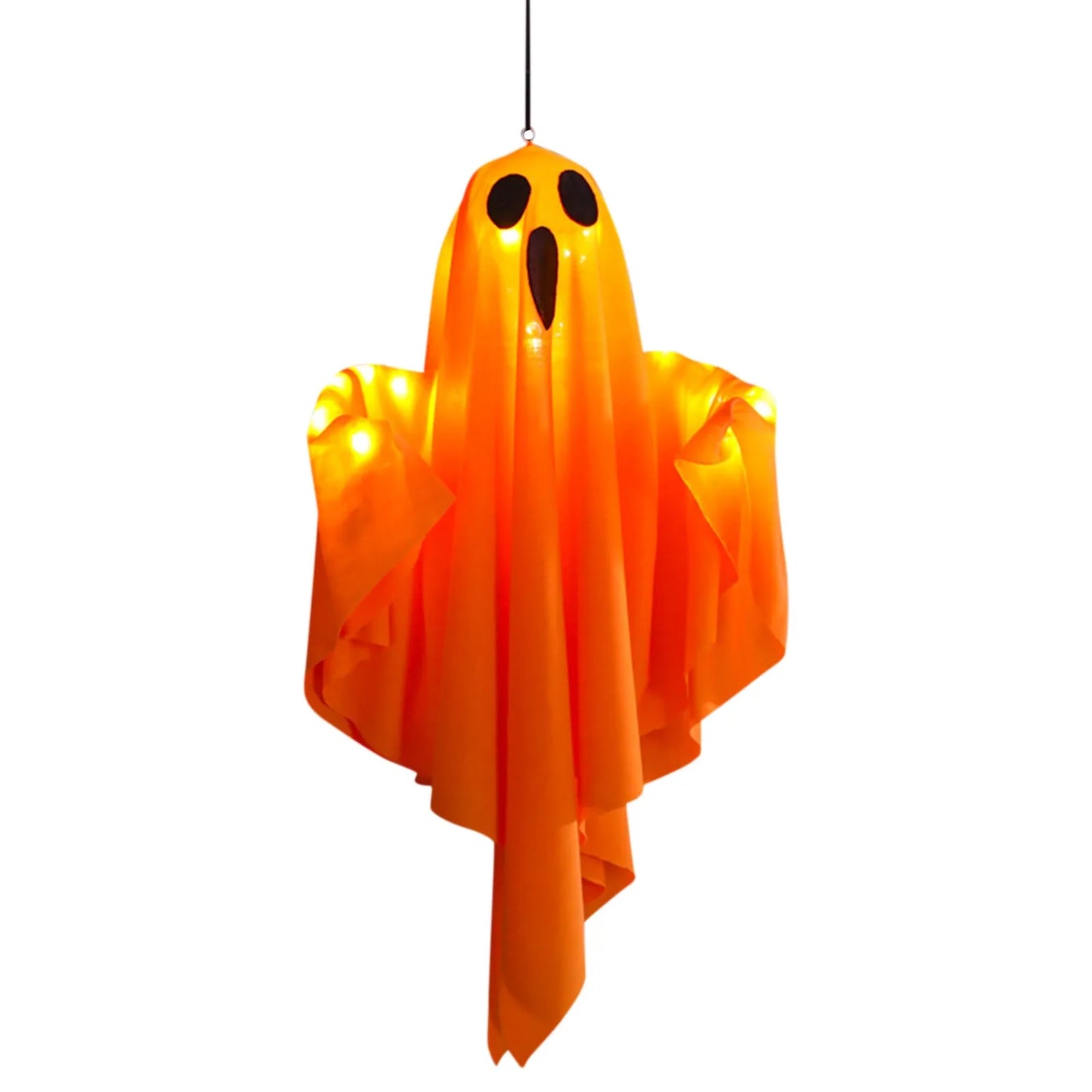 Light-Up Hanging Ghost | 50x40cm White Flying Decoration