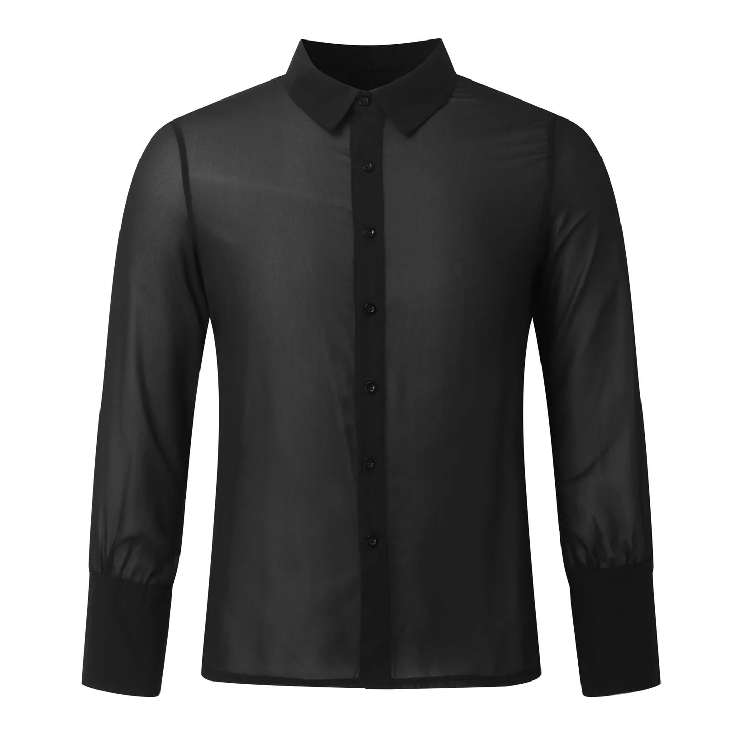 Men’s Mesh See-Through Shirt | Lightweight Fashion