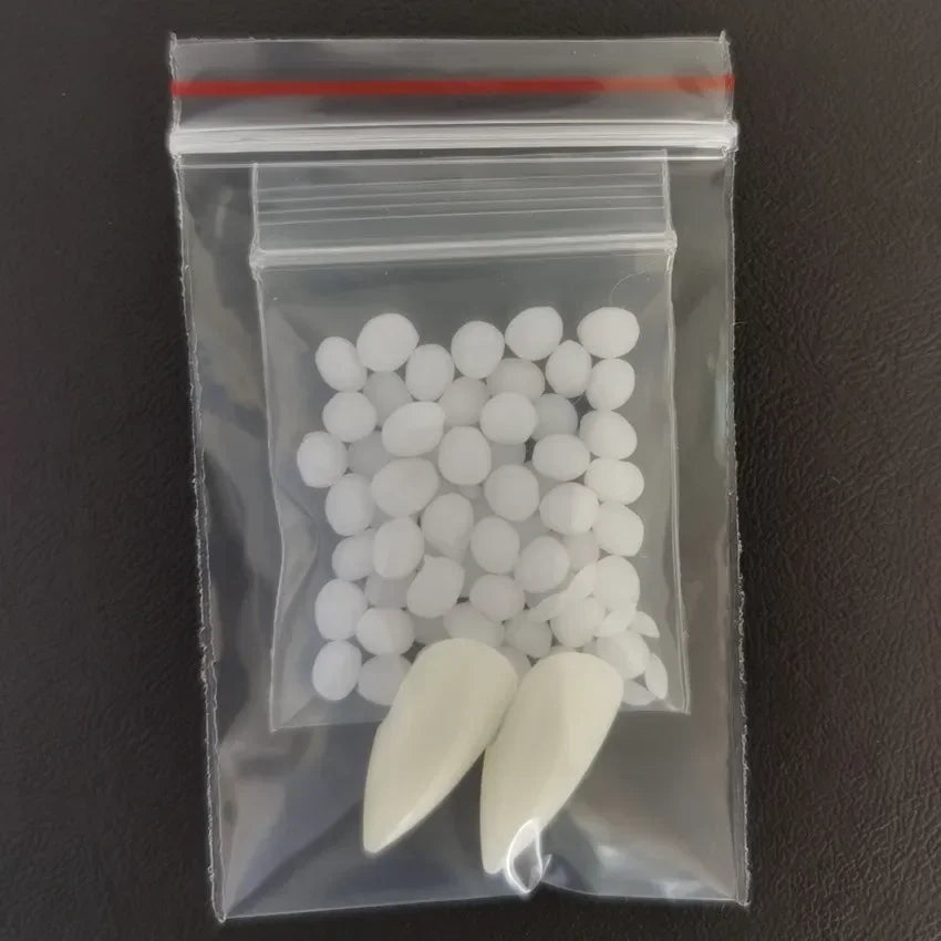 Resin Vampire Teeth Fangs with Glue | Cosplay Props