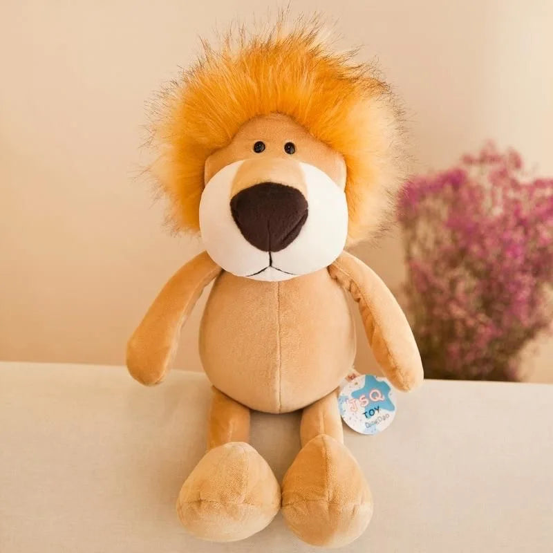 Stuffed Plush Animal Toys | Soft Jungle Lion, Tiger, Elephant & More