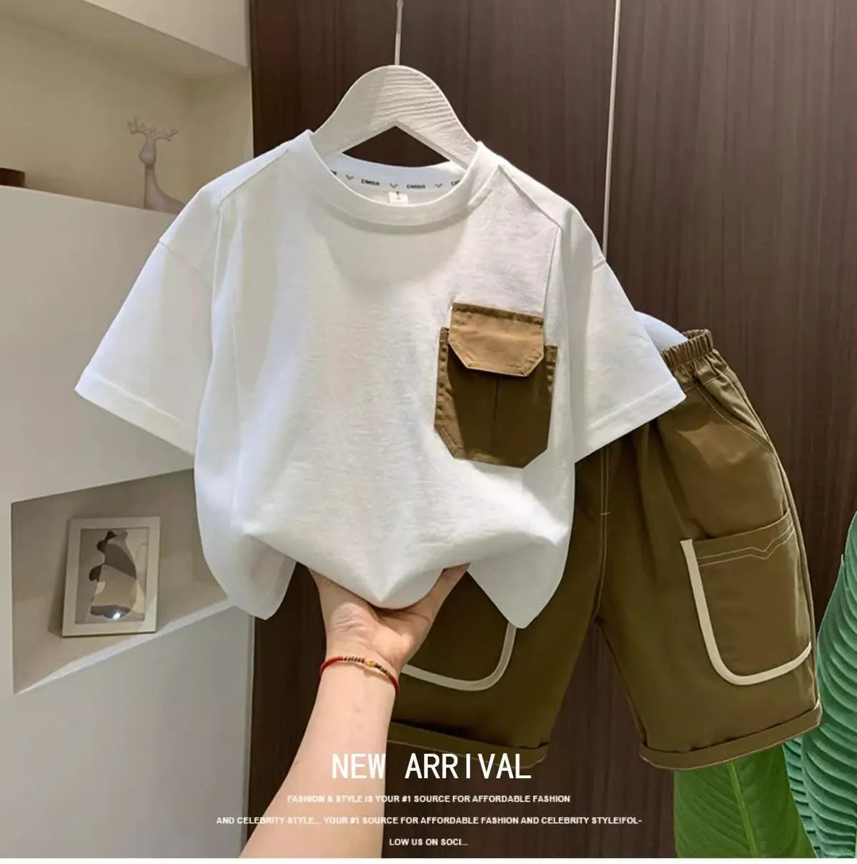 Boys’ Summer Clothing Suit | Korean Style Short Sleeve