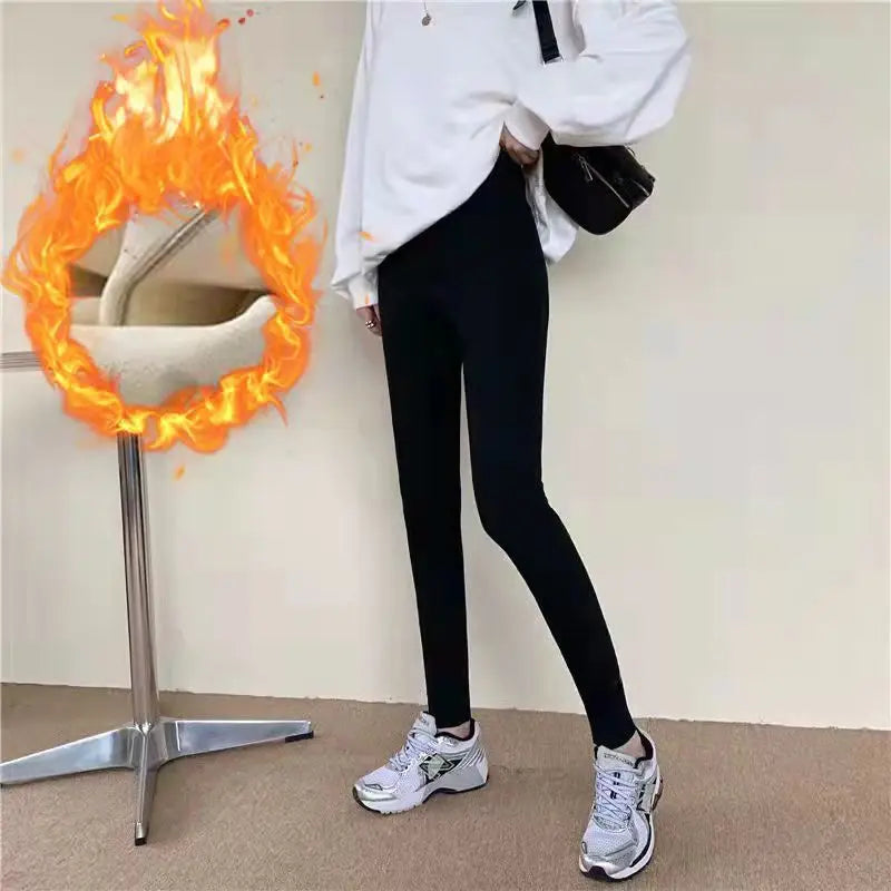 Winter Fleece Lined Leggings | Women’s High Waist Pants