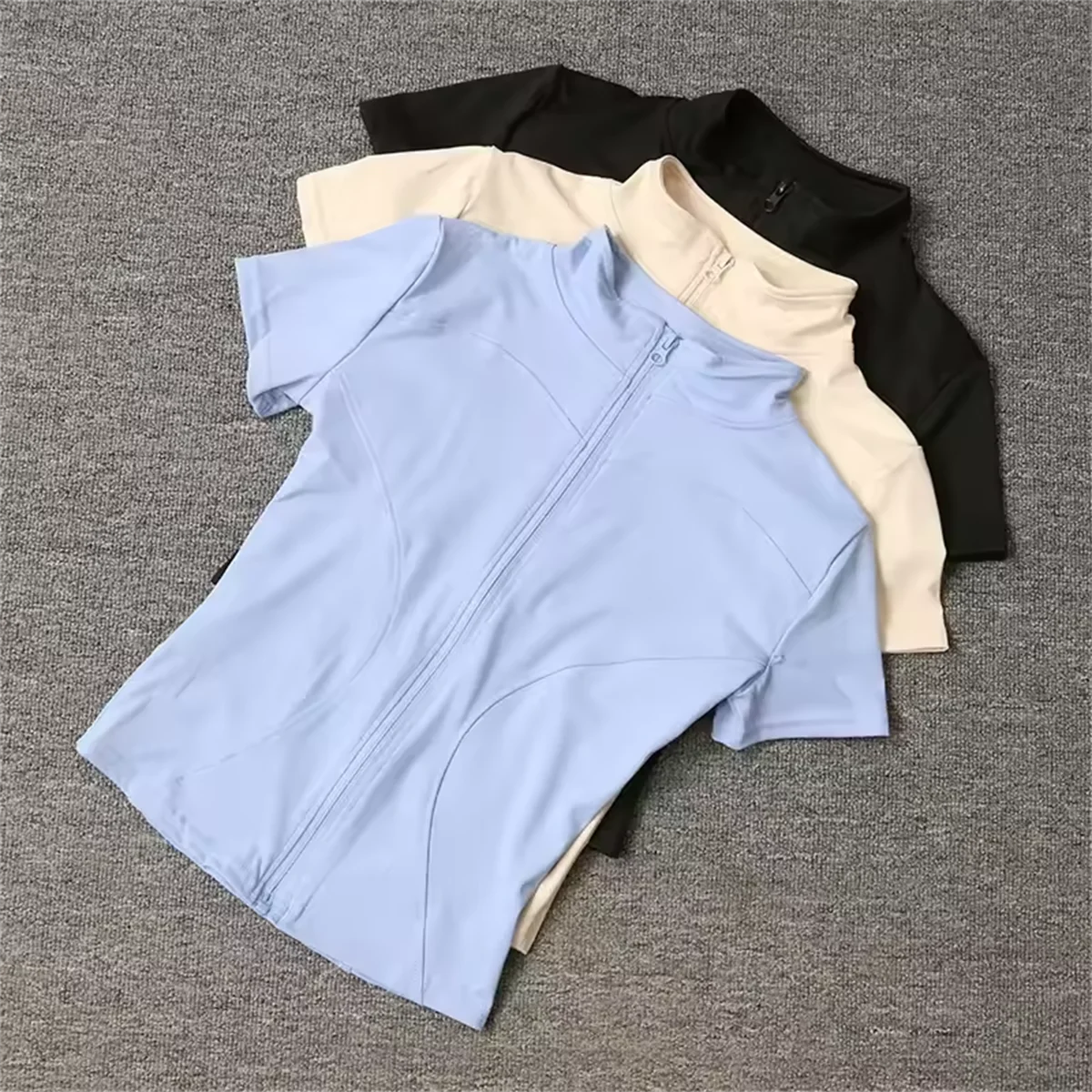 Slim Stand Collar Yoga Top | Women’s Workout Shirt