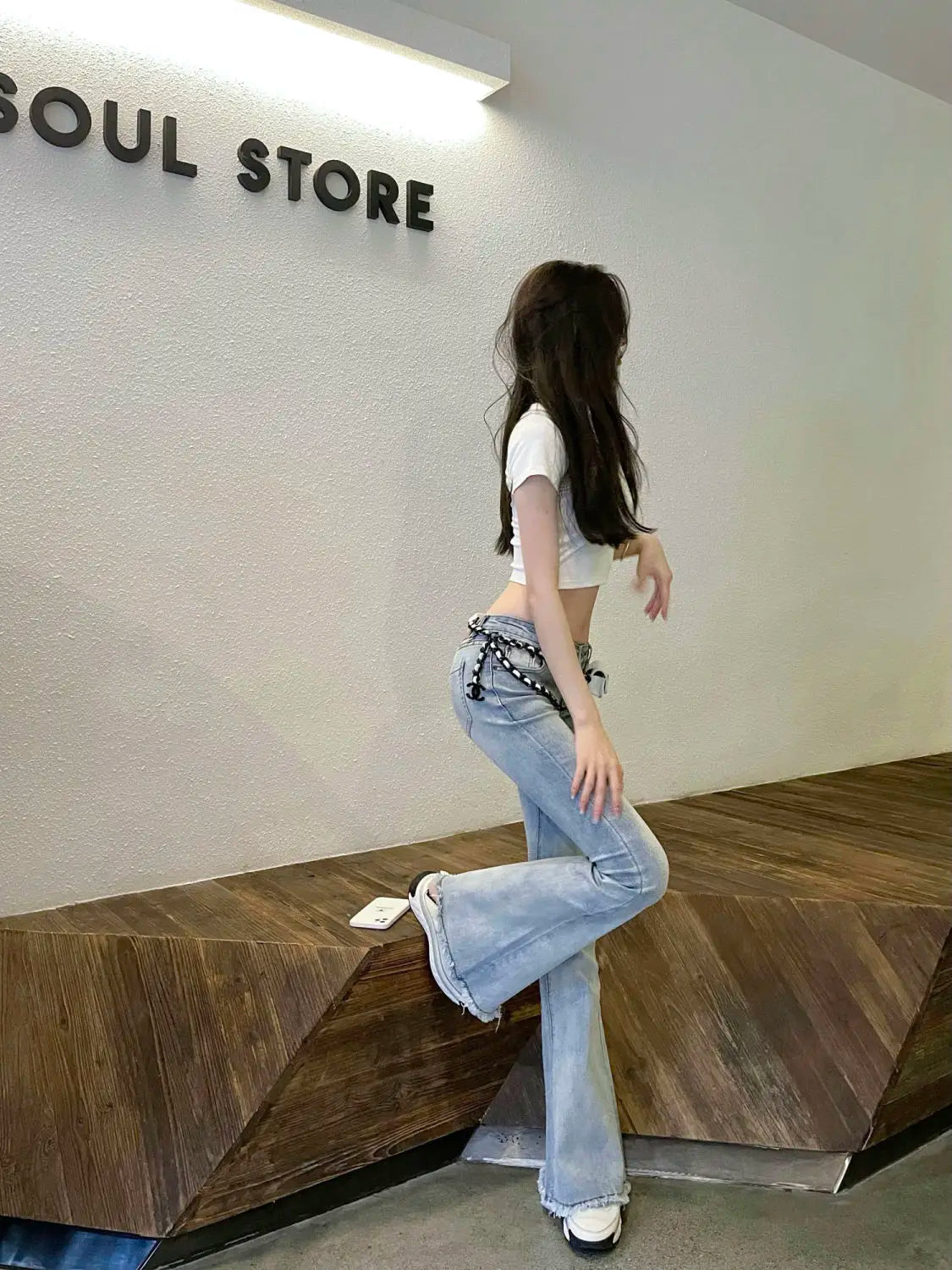 Flared Bell Bottom Jeans | Women’s Y2K Grunge Style