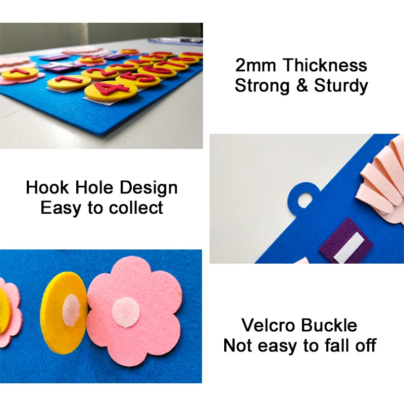 Montessori Felt Finger Numbers | Toddler Counting & Math Toy
