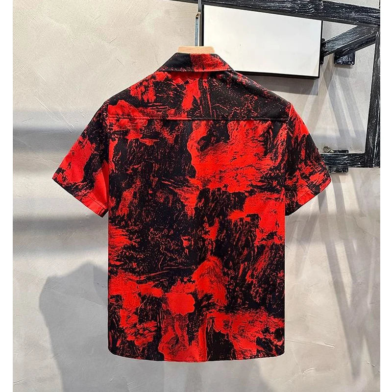 Men’s Vintage Print Shirt | Summer Y2K Streetwear