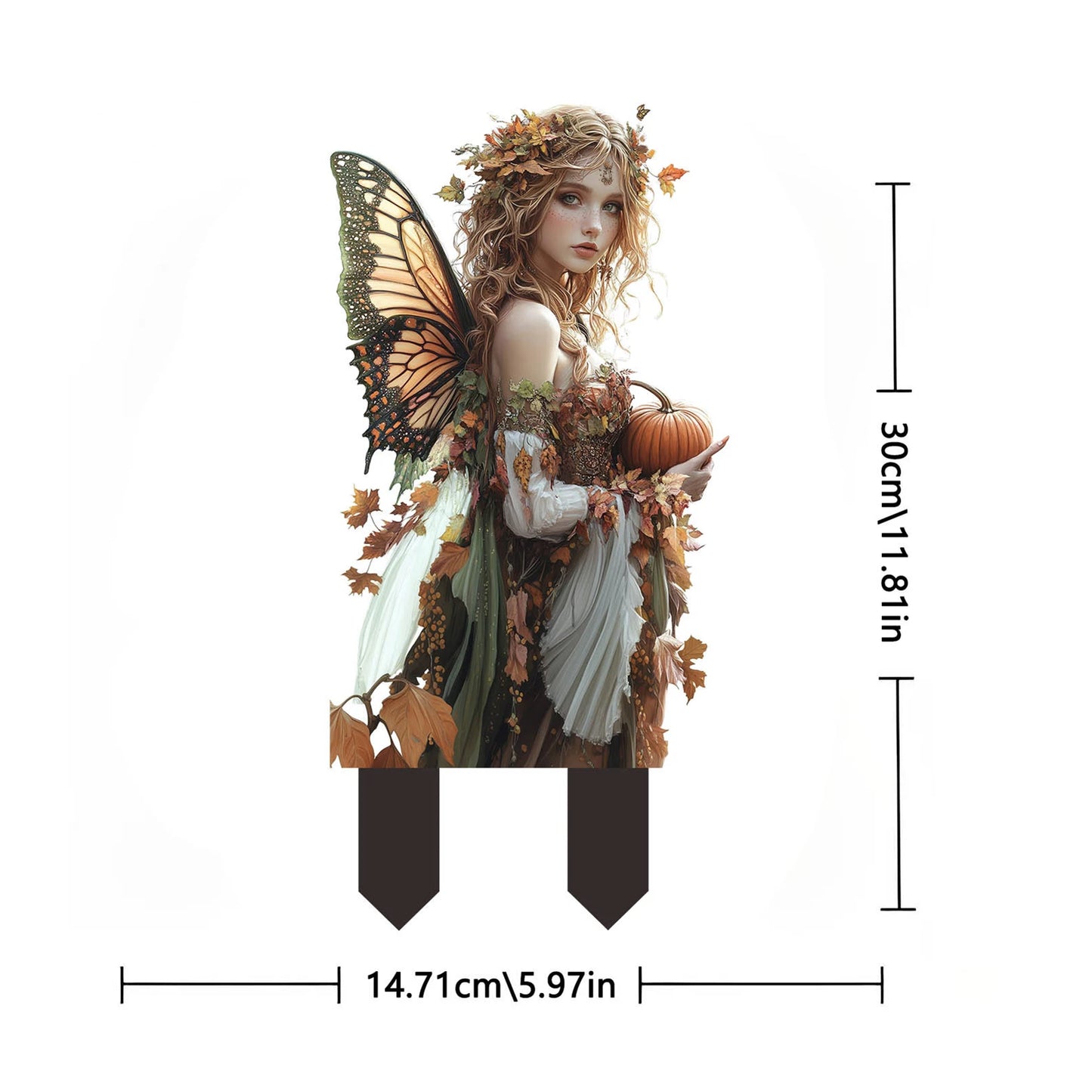 Fairy Garden Stakes Garden 2D Acrylic fairy Stakes Flower fairy outdoor ground plug Garden fairy ground plug for Yards Patio