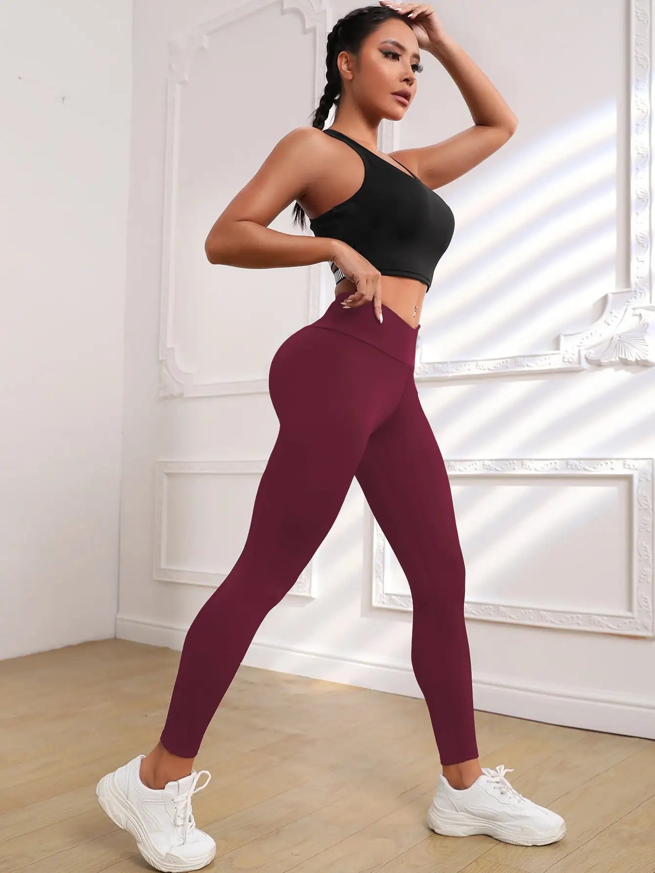 High Waist Push-Up Leggings | Women’s Fitness Yoga