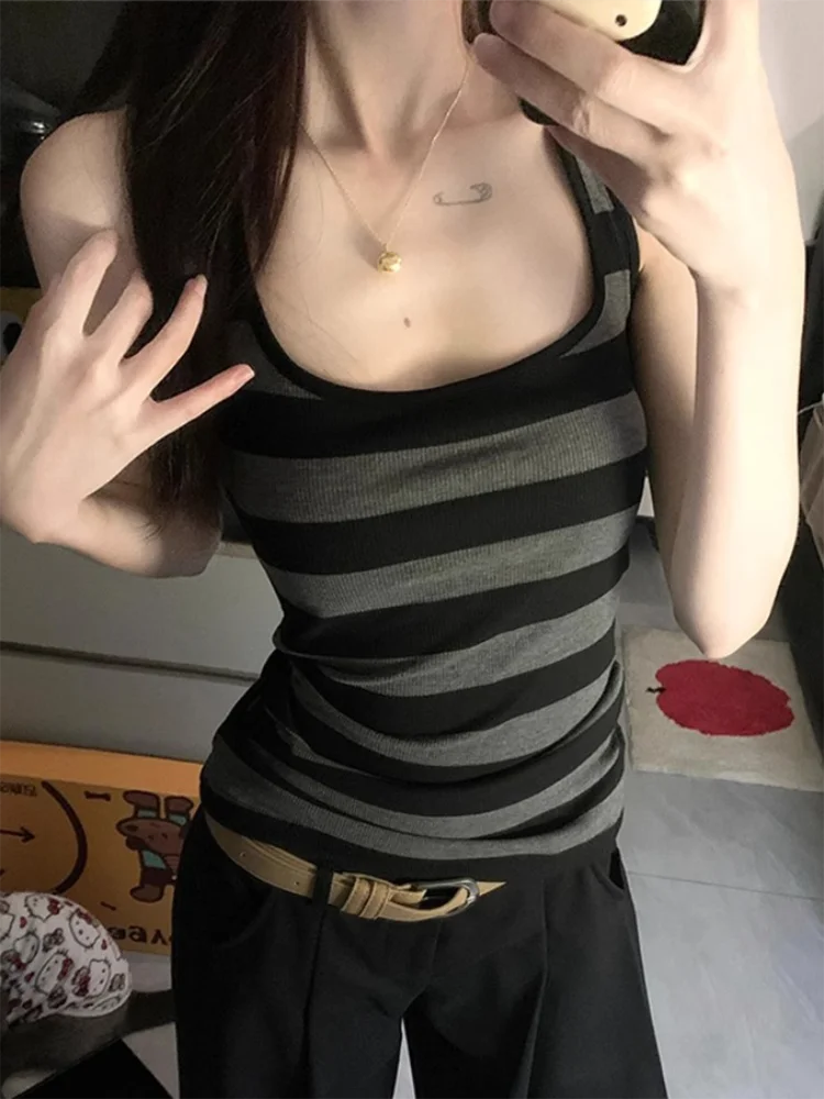 Women’s Striped Tank Top | Summer 2025 Y2K Camisole