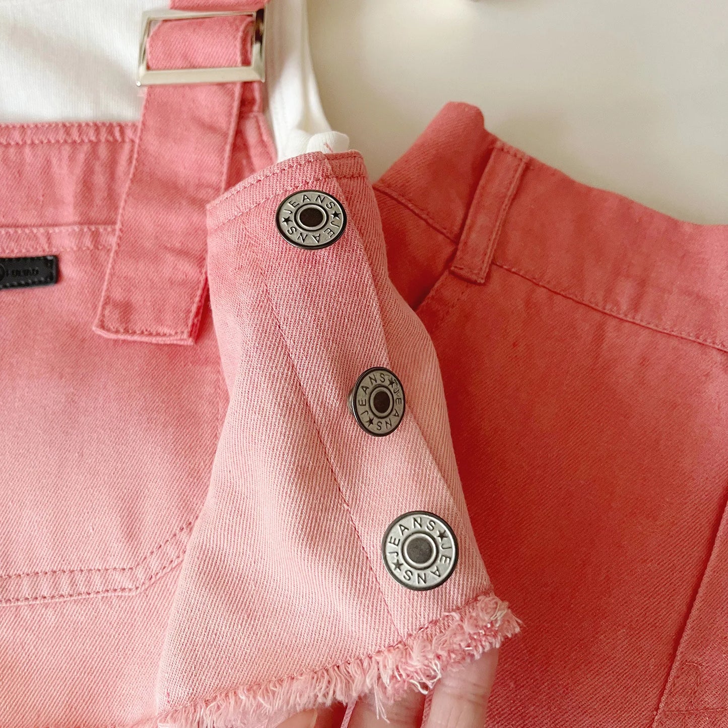 Girls’ Denim Clothing Set | T-Shirt & Skirt 3PCS